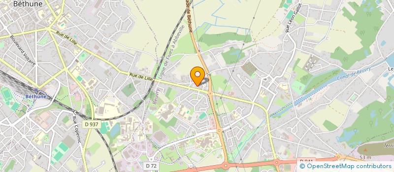 localisation de l'entreprise JVTM  BEUVRY