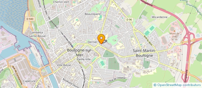 localisation de l'entreprise JVTO à BOULOGNE-SUR-MER