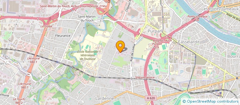 localisation de l'entreprise JVVL-SCI à TOULOUSE
