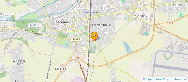 localisation de l'entreprise JW ALIMENTAIRE à CHATEAUDUN