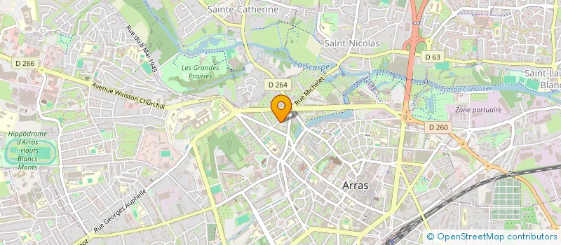 localisation de l'entreprise JW CAPITAL à ARRAS