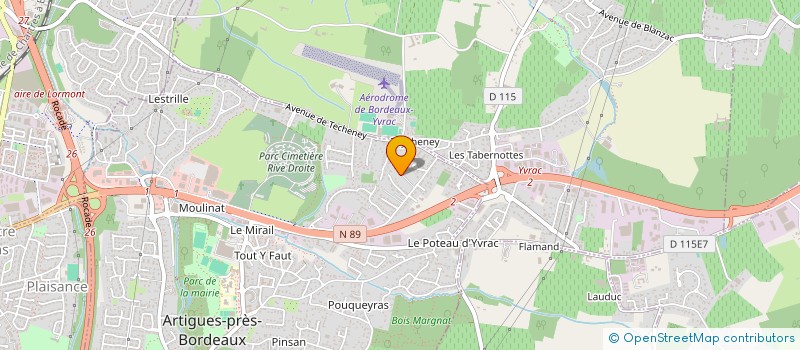 localisation de l'entreprise JW CORE  ARTIGUES-PRES-BORDEAUX