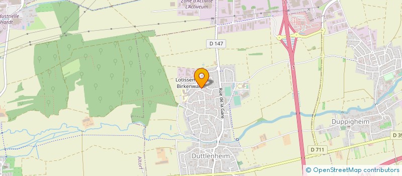 localisation de l'entreprise JWA LAB  DUTTLENHEIM