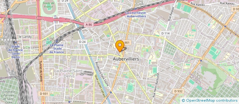 localisation de l'entreprise JWA LOGISTIC à AUBERVILLIERS