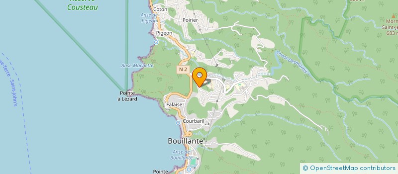 localisation de l'entreprise JWE KA LYANNE à BOUILLANTE