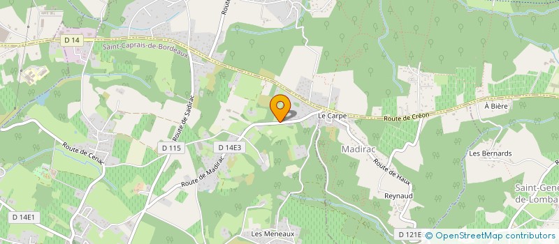 localisation de l'entreprise JWF  SAINT-CAPRAIS-DE-BORDEAUX