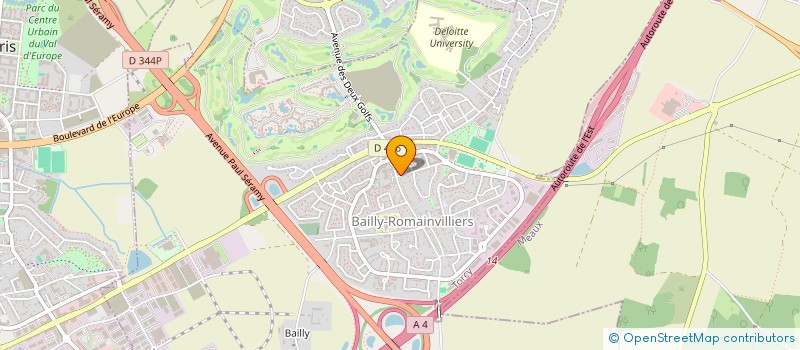 localisation de l'entreprise JWL VTC  BAILLY-ROMAINVILLIERS