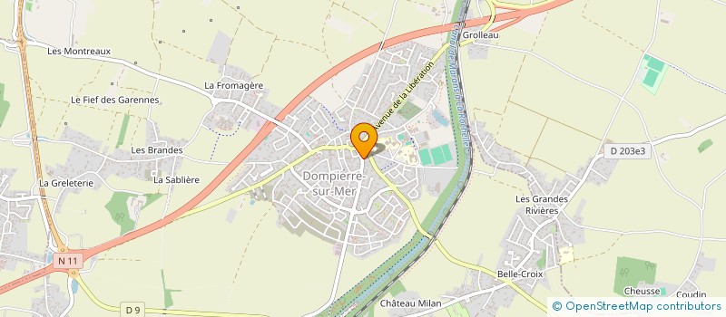 localisation de l'entreprise JWM  DOMPIERRE-SUR-MER