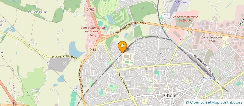 localisation de l'entreprise JX IMPRESSION à CHOLET