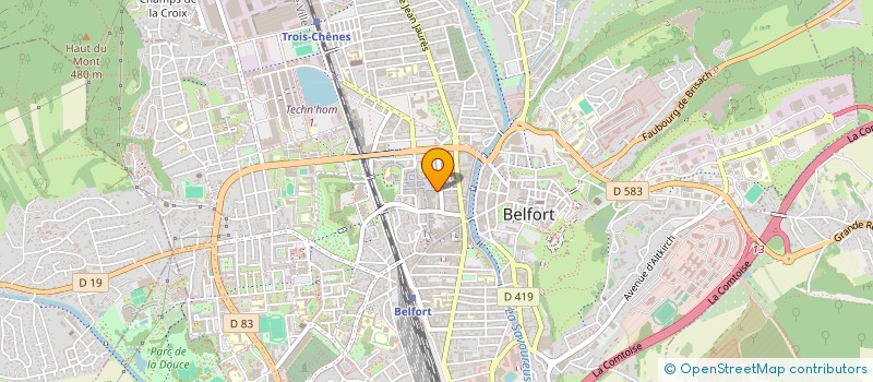 localisation de l'entreprise JY'BOX  BELFORT