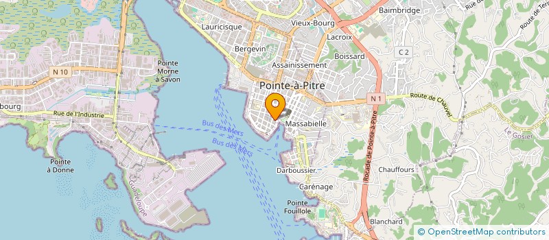 localisation de l'entreprise JY FWI EXPLOITATION à POINTE-A-PITRE