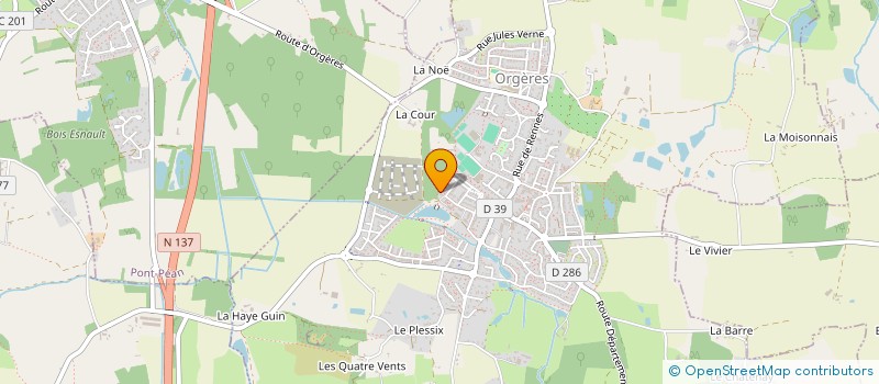 localisation de l'entreprise JY HOLDING  ORGERES