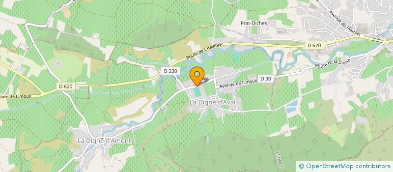 localisation de l'entreprise JY.M.V. IMMOBILIER  LA DIGNE-D'AVAL