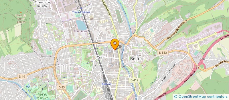 localisation de l'entreprise JY'NOVE à BELFORT