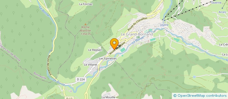 localisation de l'entreprise JY VE  LE GRAND-BORNAND