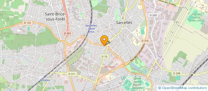 localisation de l'entreprise JYAG  SARCELLES