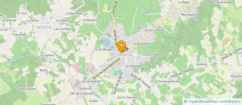 localisation de l'entreprise JYB PV  MACLAS