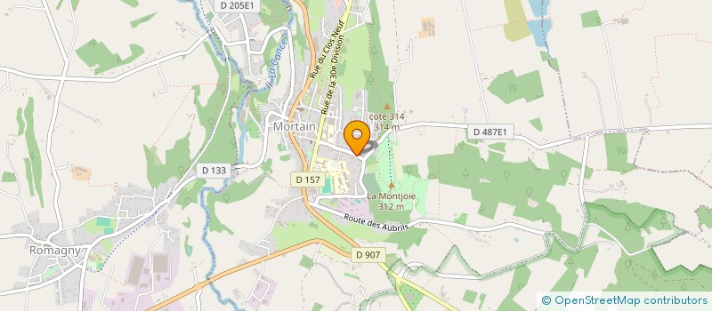 localisation de l'entreprise JYBFAM à MORTAIN-BOCAGE