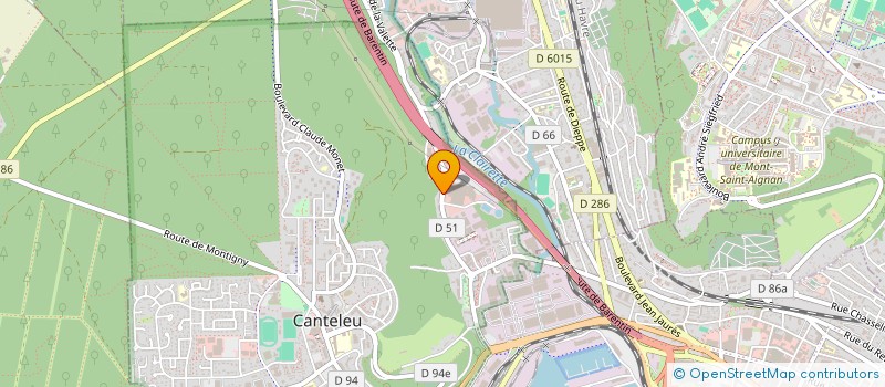 localisation de l'entreprise JYBUS  CANTELEU