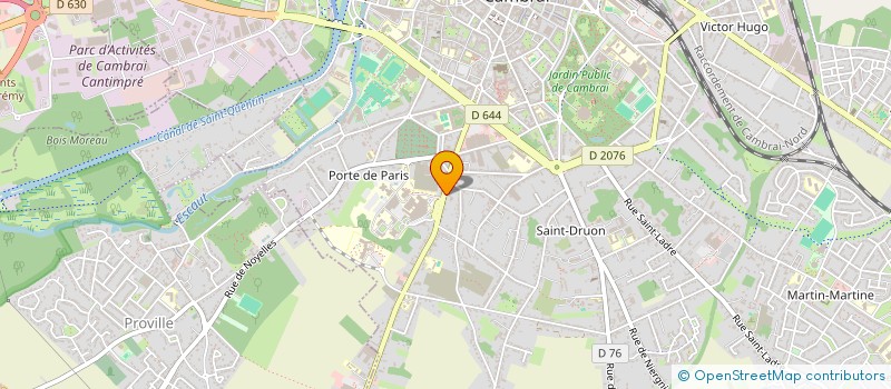 localisation de l'entreprise JYC IMMO à CAMBRAI