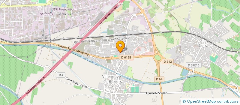 localisation de l'entreprise JYC IMMOBILIER  VILLENEUVE-LES-BEZIERS