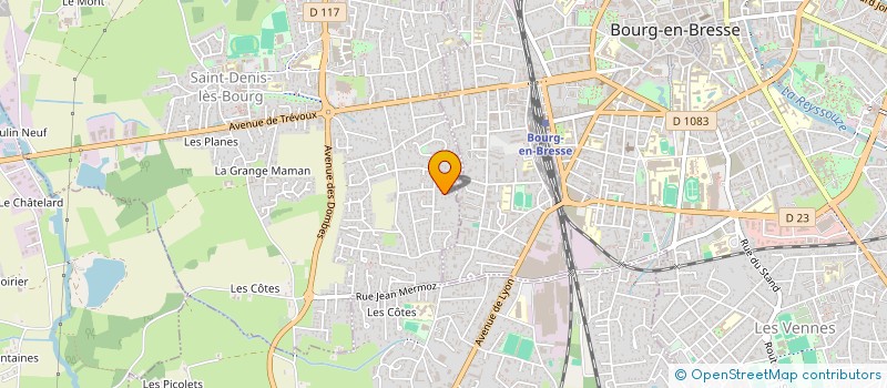 localisation de l'entreprise JYCEM à SAINT-DENIS-LES-BOURG