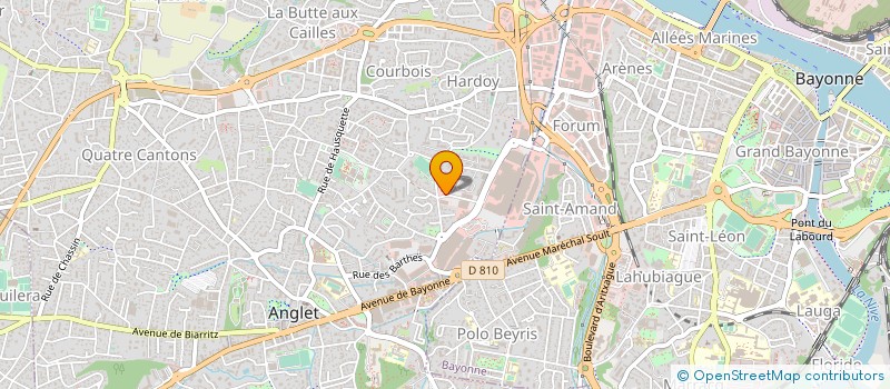 localisation de l'entreprise JYCS à ANGLET