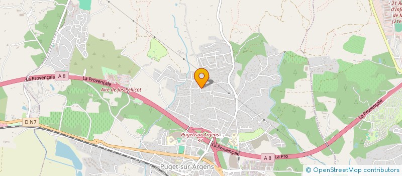 localisation de l'entreprise JYD IMMO  PUGET-SUR-ARGENS