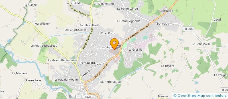 localisation de l'entreprise JYDA à ROCHECHOUART