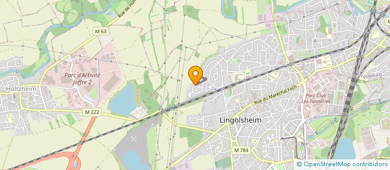 localisation de l'entreprise JYF  LINGOLSHEIM