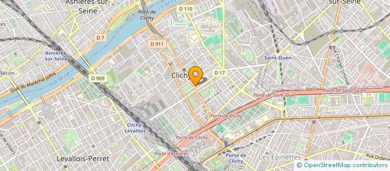localisation de l'entreprise JYFAM 1 à CLICHY