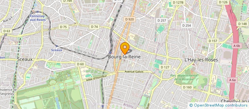localisation de l'entreprise JYG à BOURG-LA-REINE