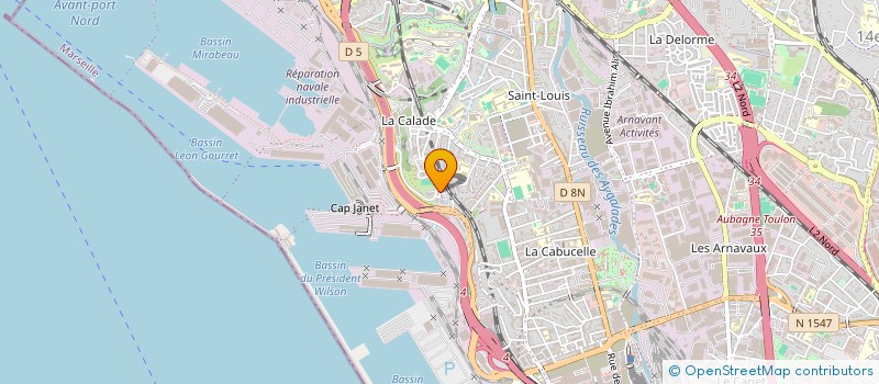localisation de l'entreprise JYL à MARSEILLE