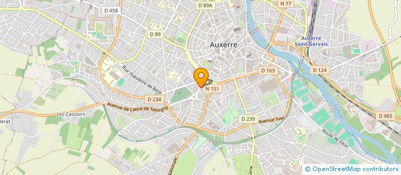 localisation de l'entreprise JYL à AUXERRE