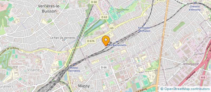 localisation de l'entreprise JYM à ANTONY