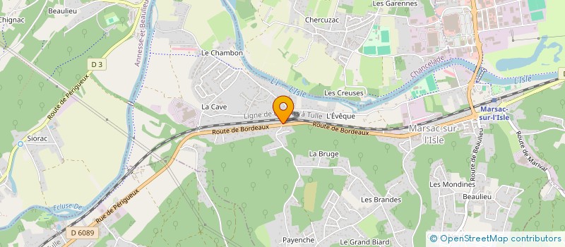 localisation de l'entreprise JYM  MARSAC SUR L'ISLE