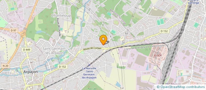 localisation de l'entreprise JYM LAURE DIFFUSION à SAINT-GERMAIN-LES-ARPAJON