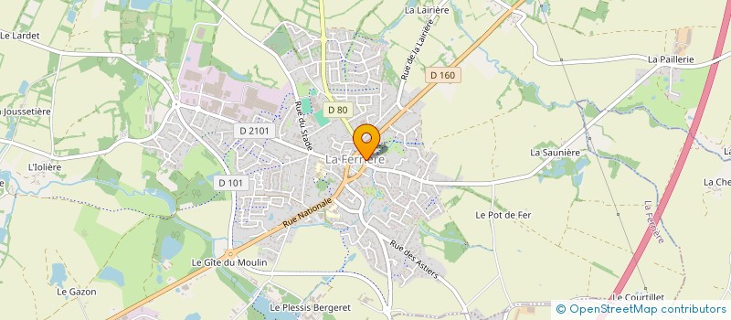 localisation de l'entreprise JYMADO à LA FERRIERE