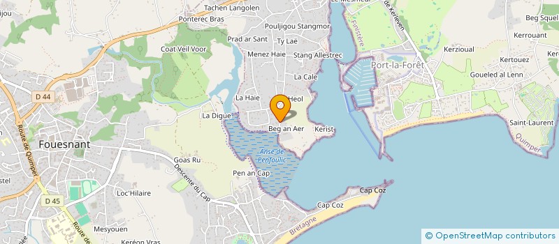 localisation de l'entreprise JYMON  LA FORET-FOUESNANT