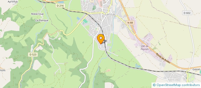 localisation de l'entreprise JYNEO  LAISSAC-SEVERAC L'EGLISE