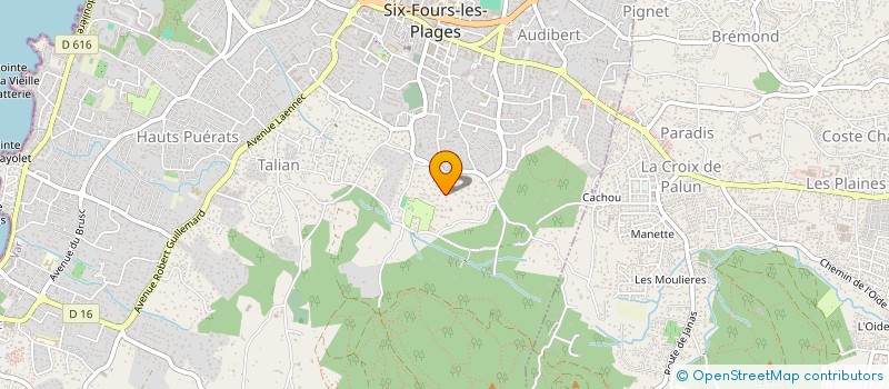 localisation de l'entreprise JYOTI YOGA à SIX-FOURS-LES-PLAGES