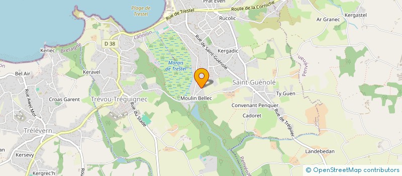 localisation de l'entreprise JYP  TREVOU-TREGUIGNEC