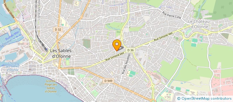 localisation de l'entreprise JYP INVEST à LES SABLES D'OLONNE
