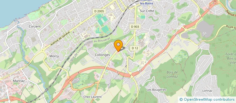 localisation de l'entreprise JYP INVEST à THONON-LES-BAINS