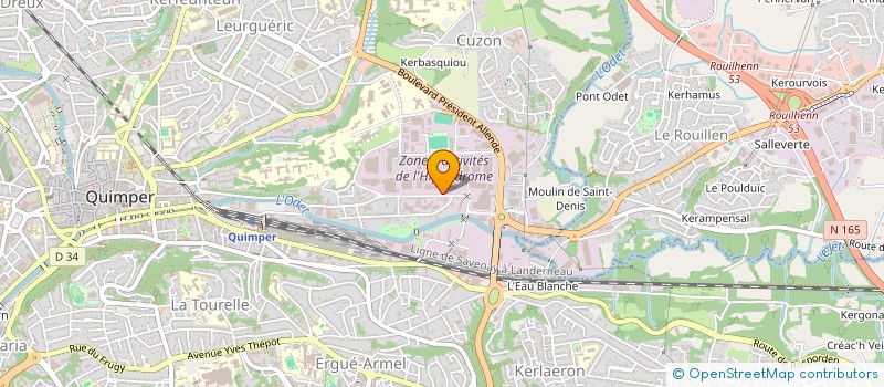 localisation de l'entreprise JYPA à QUIMPER
