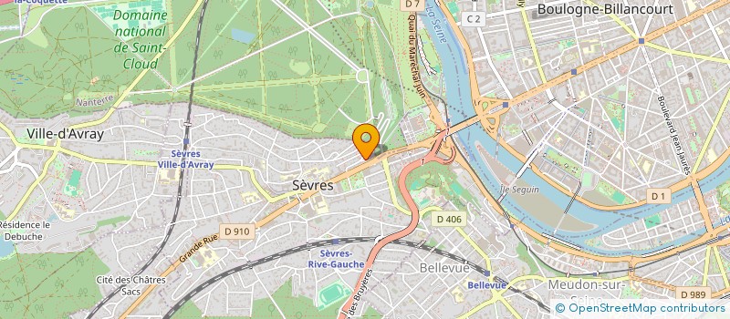 localisation de l'entreprise JYPH'INVEST à SEVRES