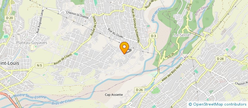 localisation de l'entreprise JYREC IMPORT  LE TAMPON