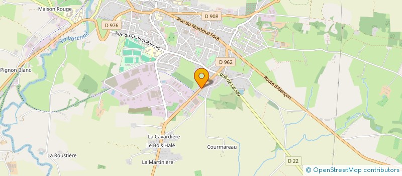localisation de l'entreprise JYROLY à DOMFRONT-EN-POIRAIE