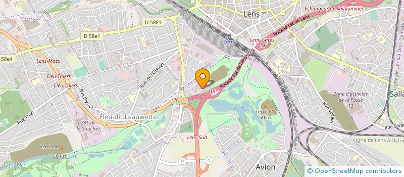 localisation de l'entreprise JYS à LENS