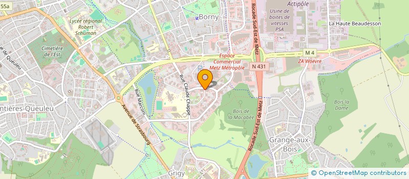 localisation de l'entreprise JYSK à METZ